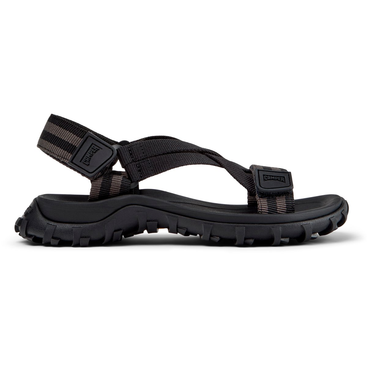 Sandales Cuir DRIFT TRAIL SANDAL noir gris, CAMPER