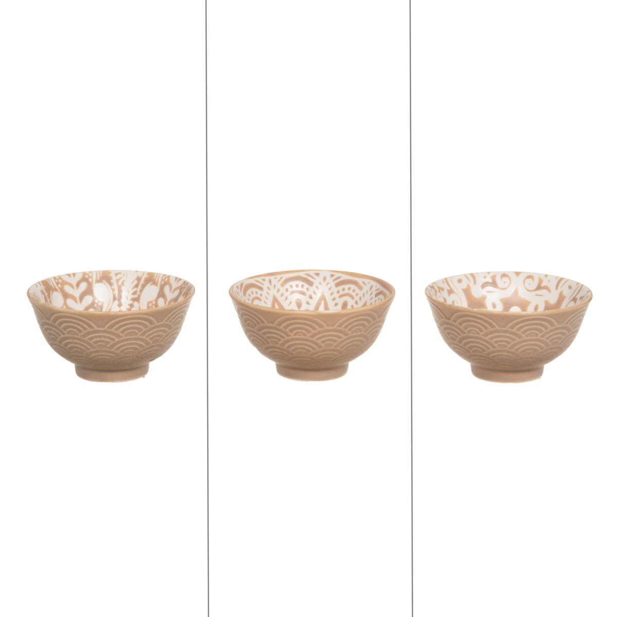 Coupelle beige Safi 9,5 cm (lot de 3) crème / ivoire, TABLE PASSION