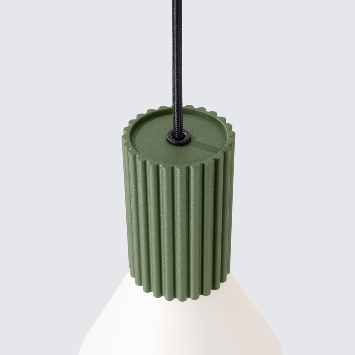 Suspension Acier Beige E14 1 Estria beige, EDEN