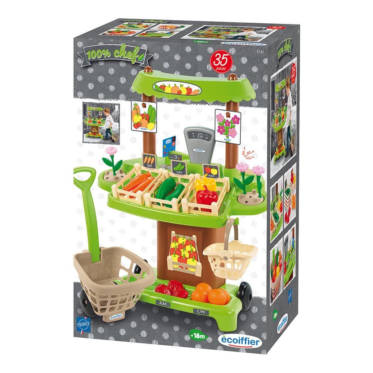 Marché Bio multicolore, ECOIFFIER