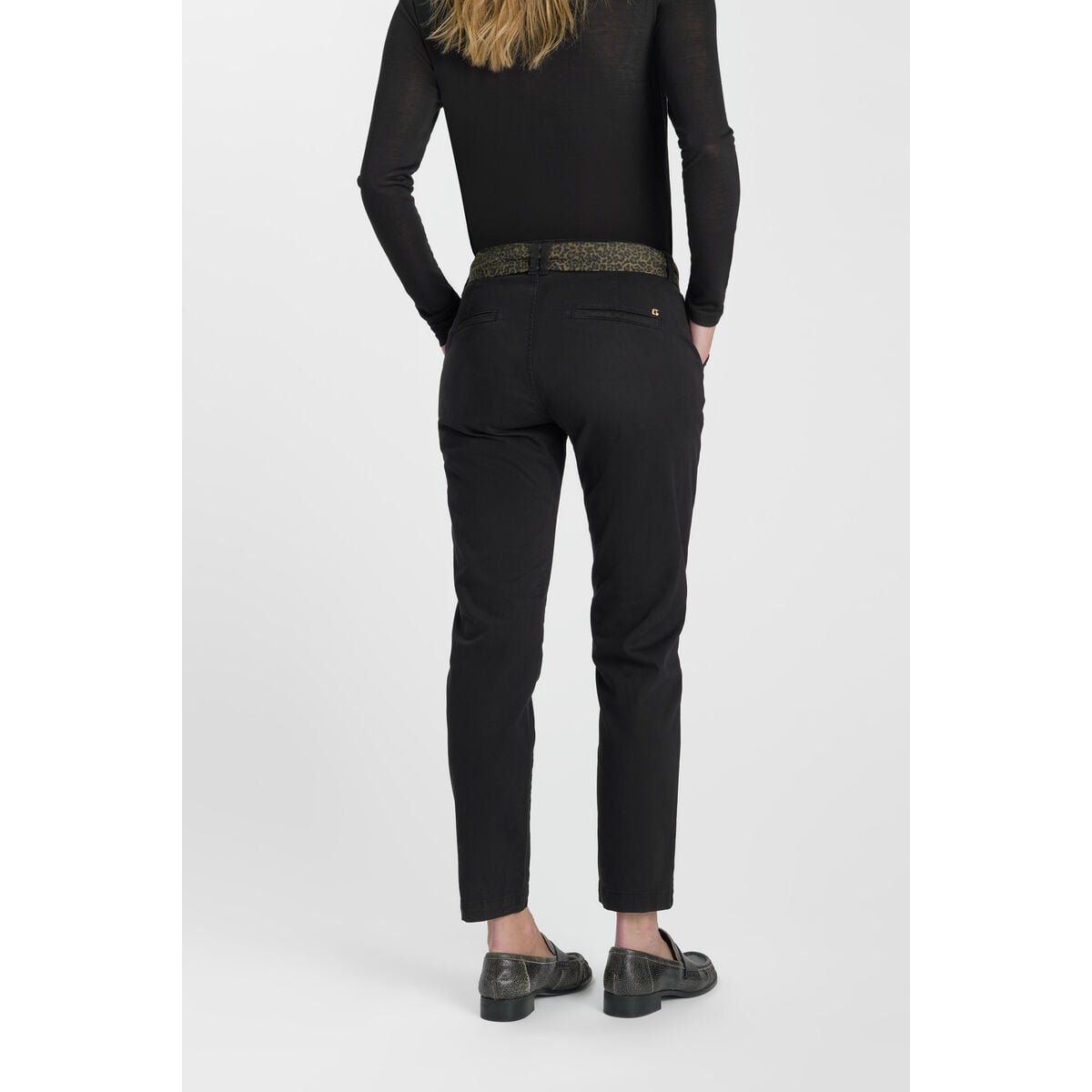 Pantalon chino KRISTIN2 black, LE TEMPS DES CERISES
