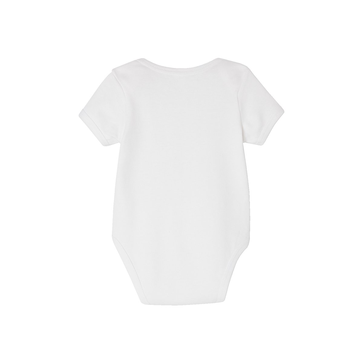 Lot de 7 bodies manches courtes emmanchure US BASICS multicolore, VERTBAUDET
