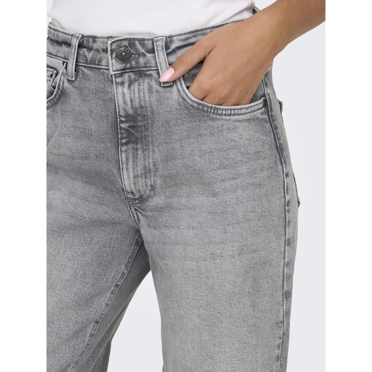ONLJUICY Taille haute Wide Leg Fit Jeans Jean à jambe large medium grey denim, ONLY