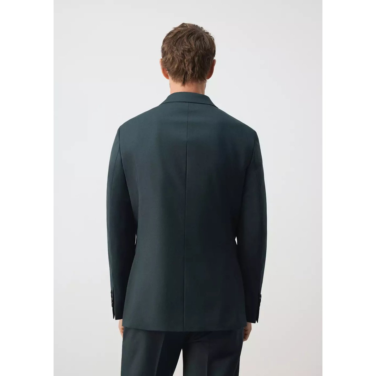 Veste costume Turin 100 % laine vierge vert foncé, MANGO MAN