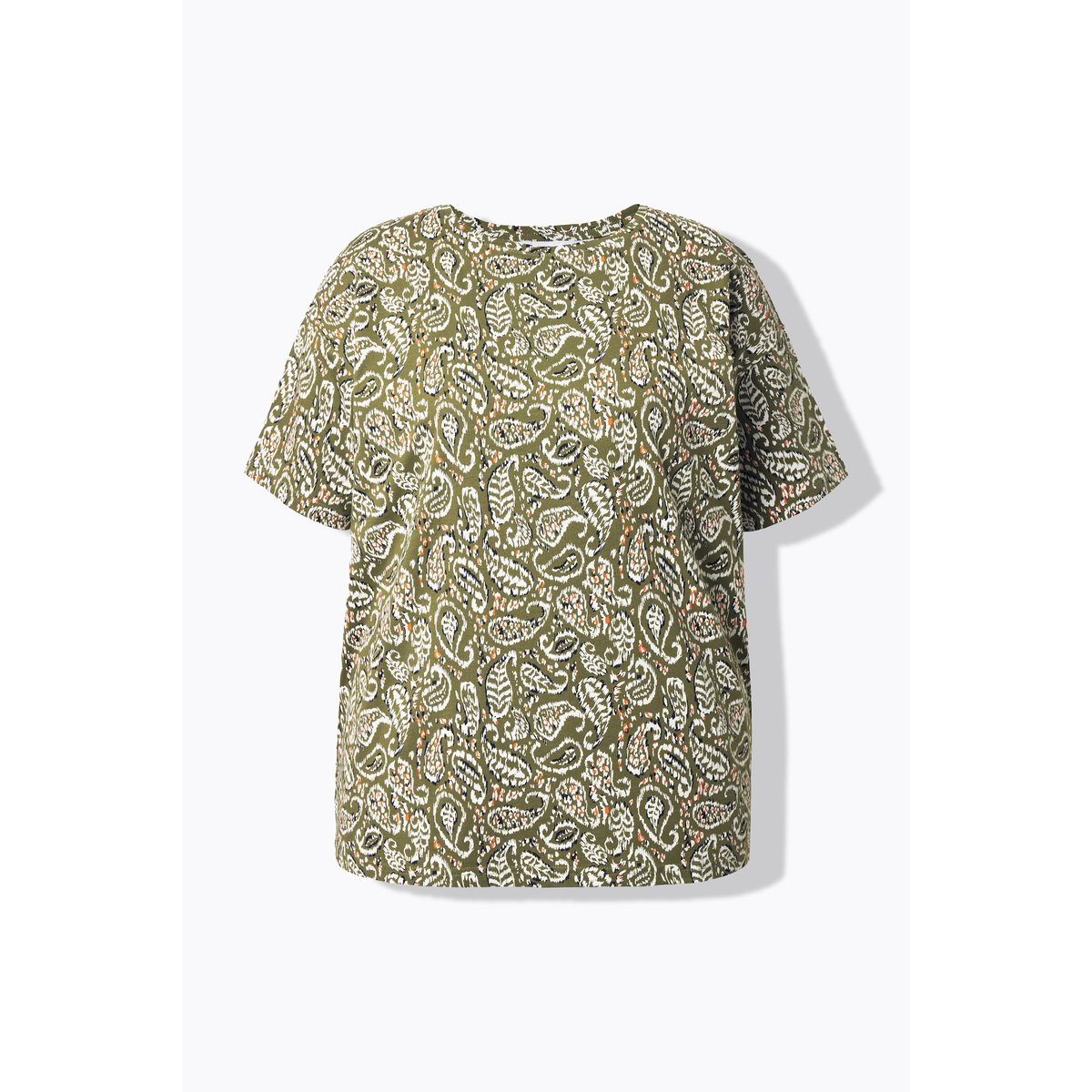 T-shirt oversize, imprimé cachemire palmiers verts, STUDIO UNTOLD