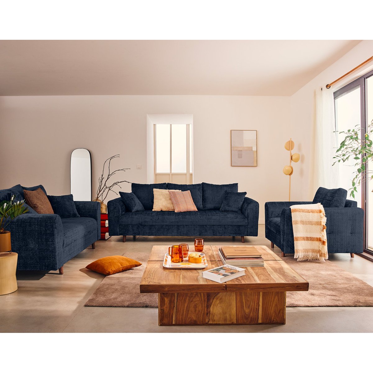 Fauteuil - RUNE bleu, BEST MOBILIER