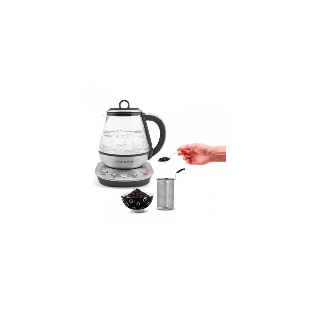 Théière BTH450 fujian zen inox gris, RIVIERA & BAR