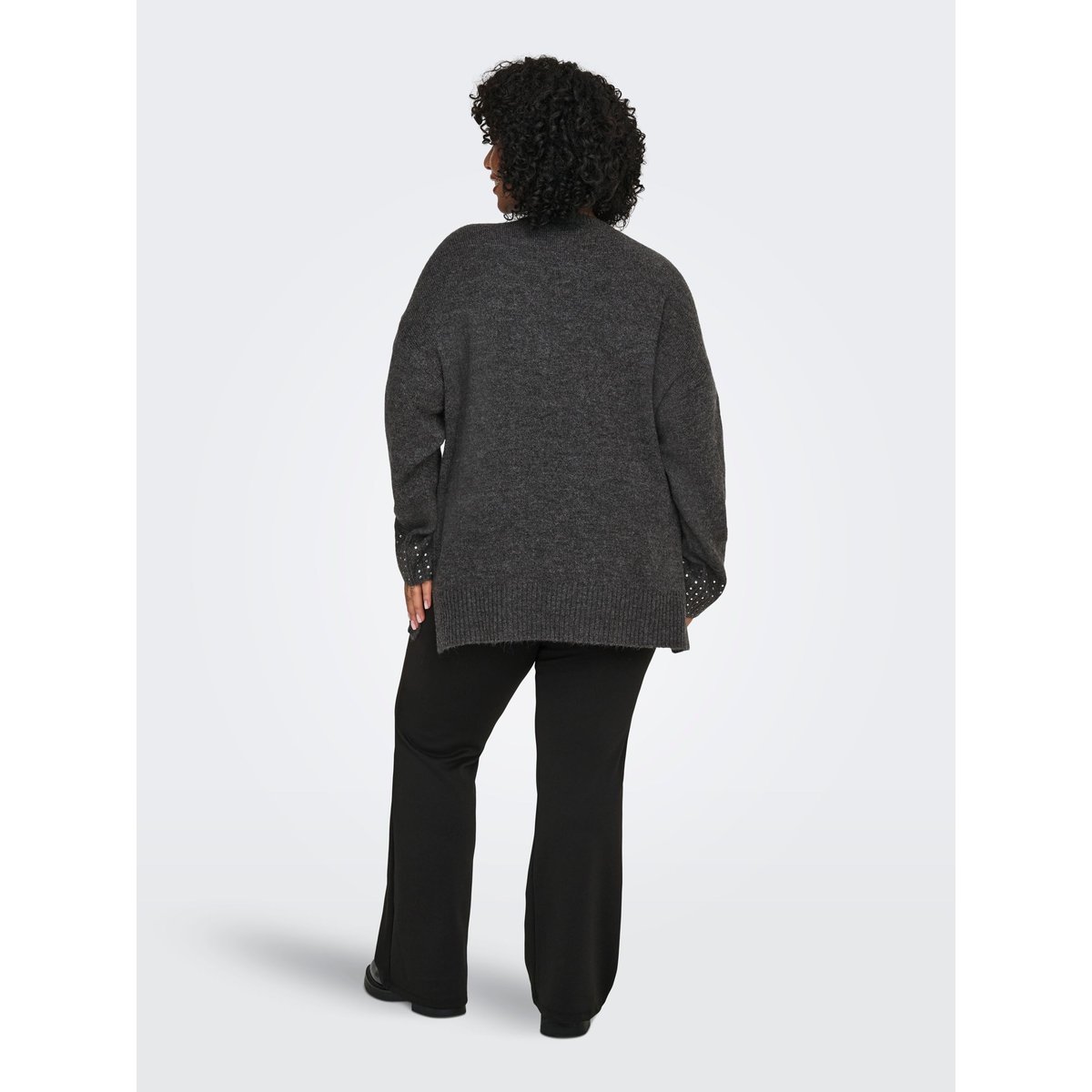 Pull En Maille dark grey melange, ONLY CARMAKOMA