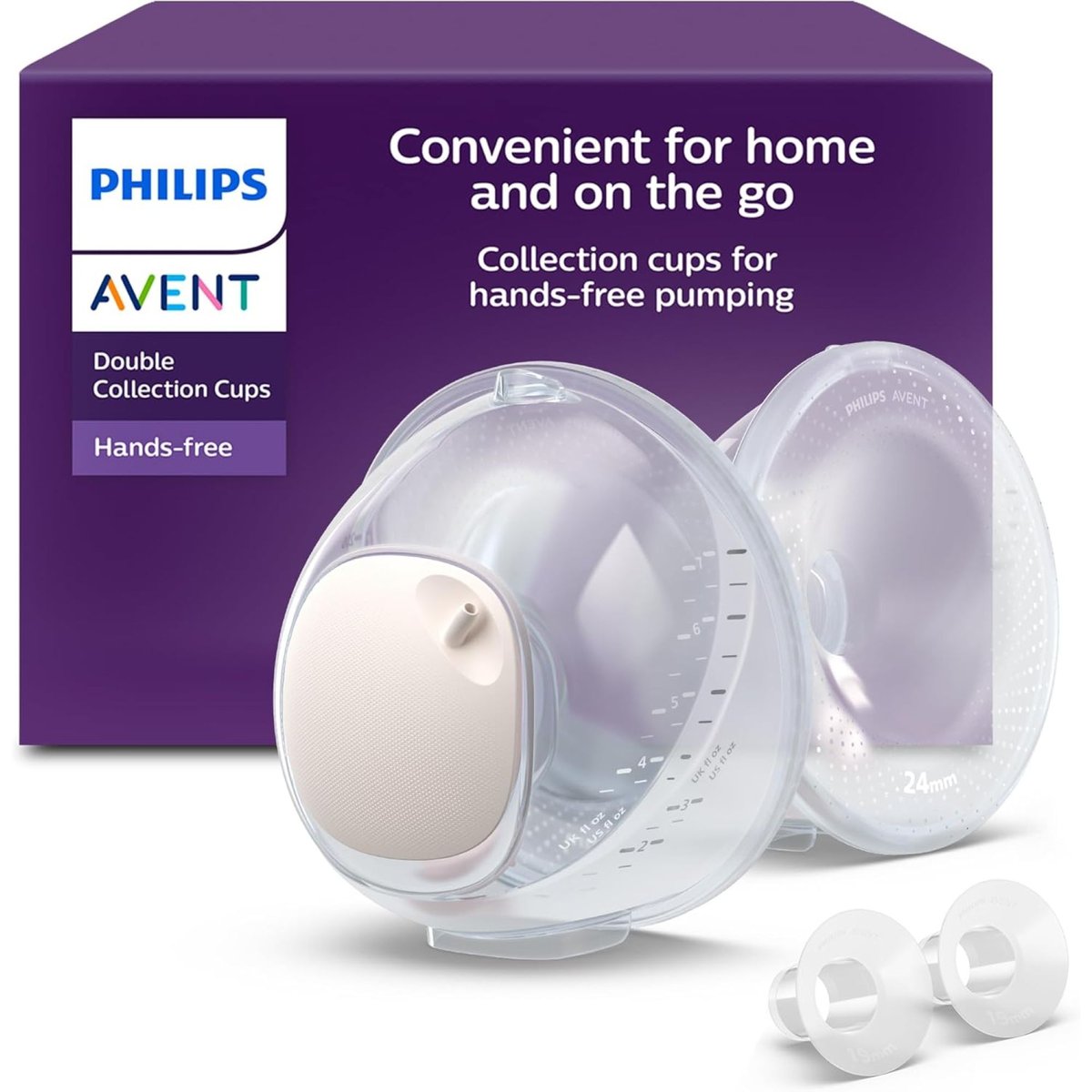 Lot de 2 Coquilles flacons transparent, PHILIPS AVENT