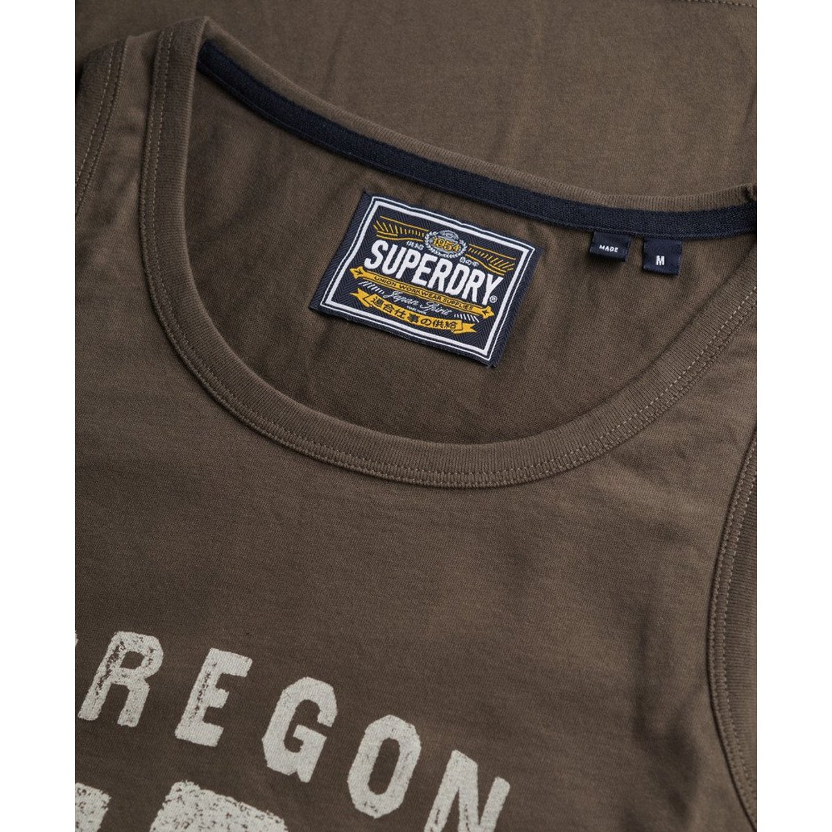 Débardeur Work Shop noir vintage, SUPERDRY