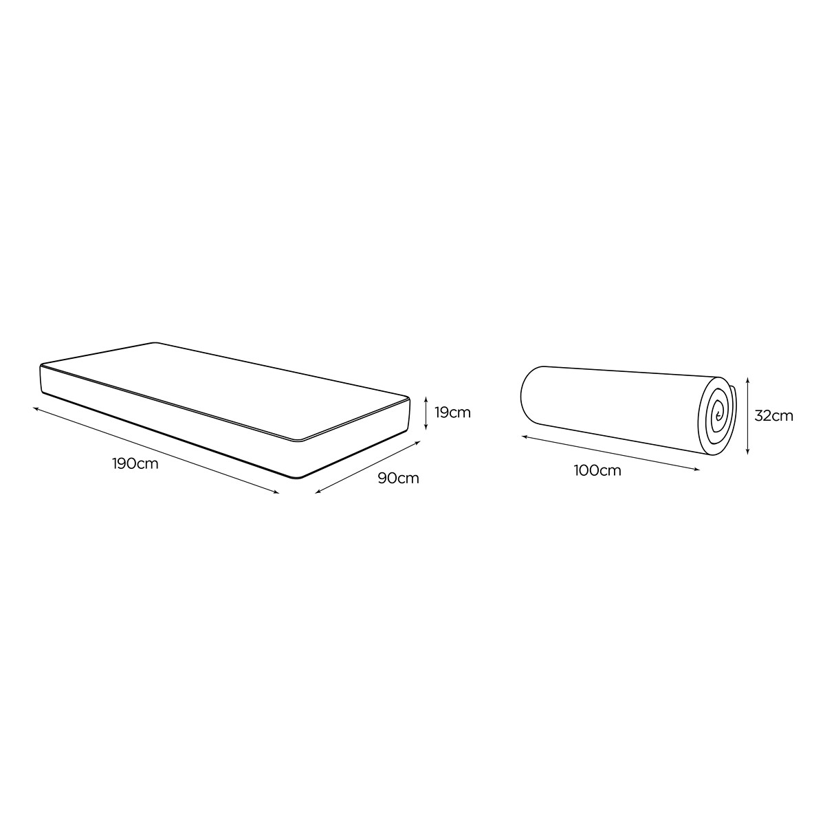 Jay-Be® QUEST™ Q3 Hybrid e-Pocket™ Eco-Friendly Children's Mattress white/charcoal, JAY-BE