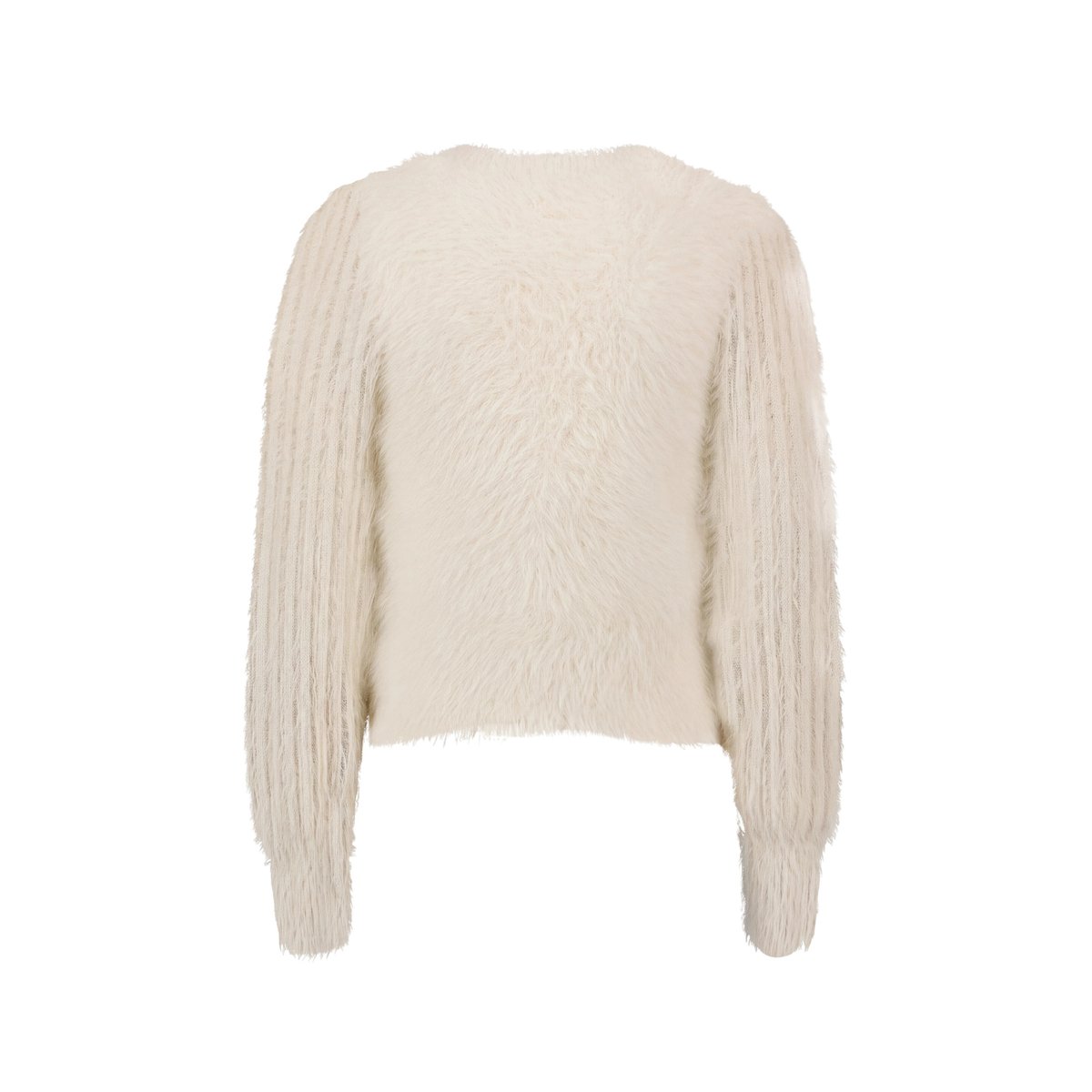 Pull-over en maille à col droit cream, ZERO