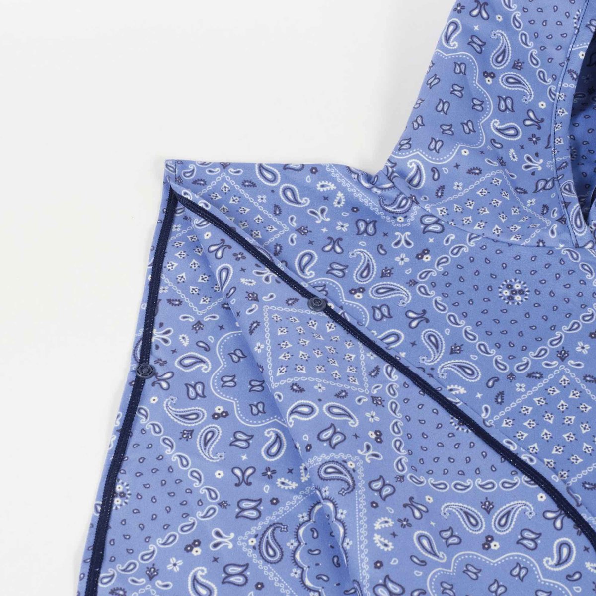 Poncho de plage microfibre bébé SPF 50+ SUMMER bleu, WALKING MUM