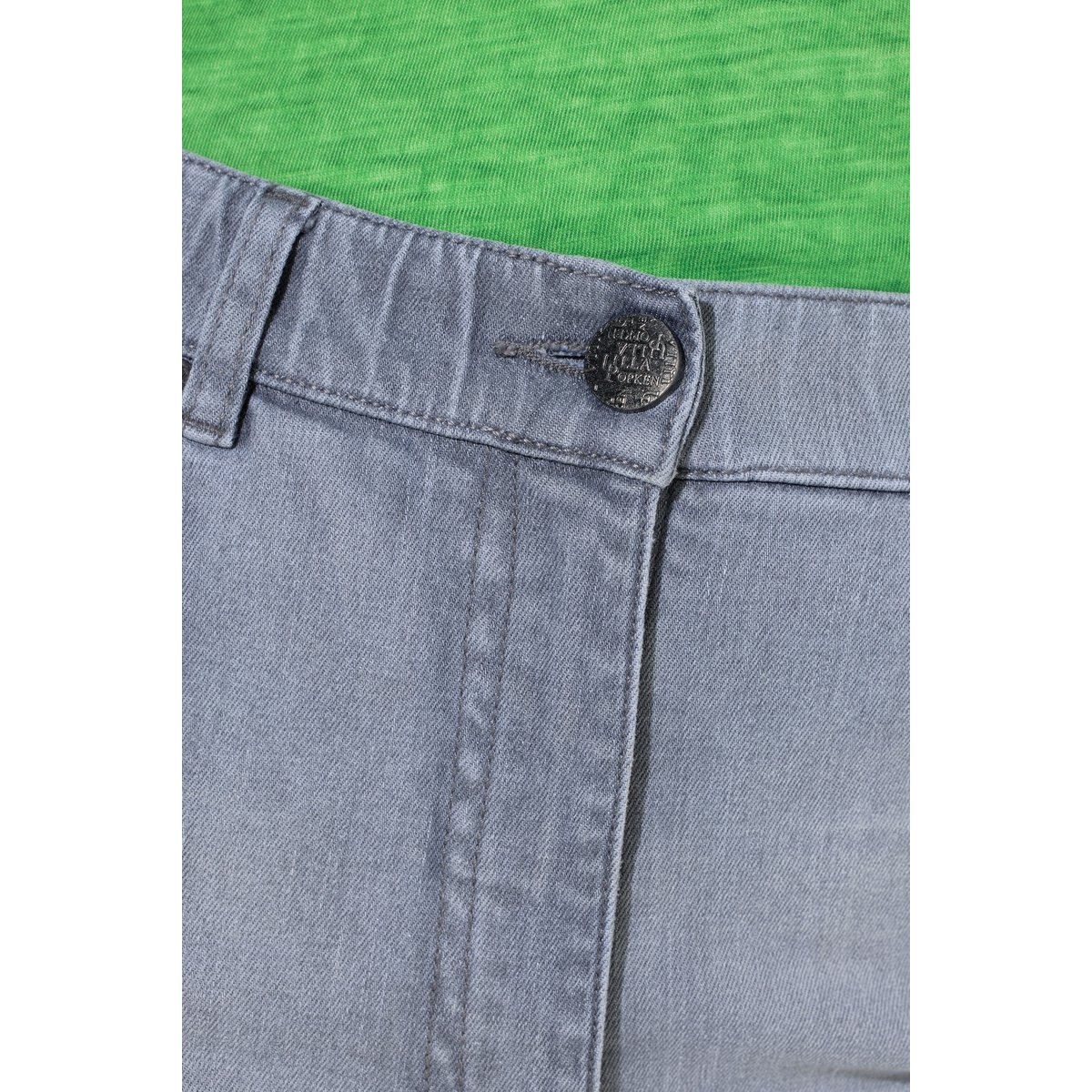 Jean Mia 5 poches, taille confortable jean gris clair, ULLA POPKEN