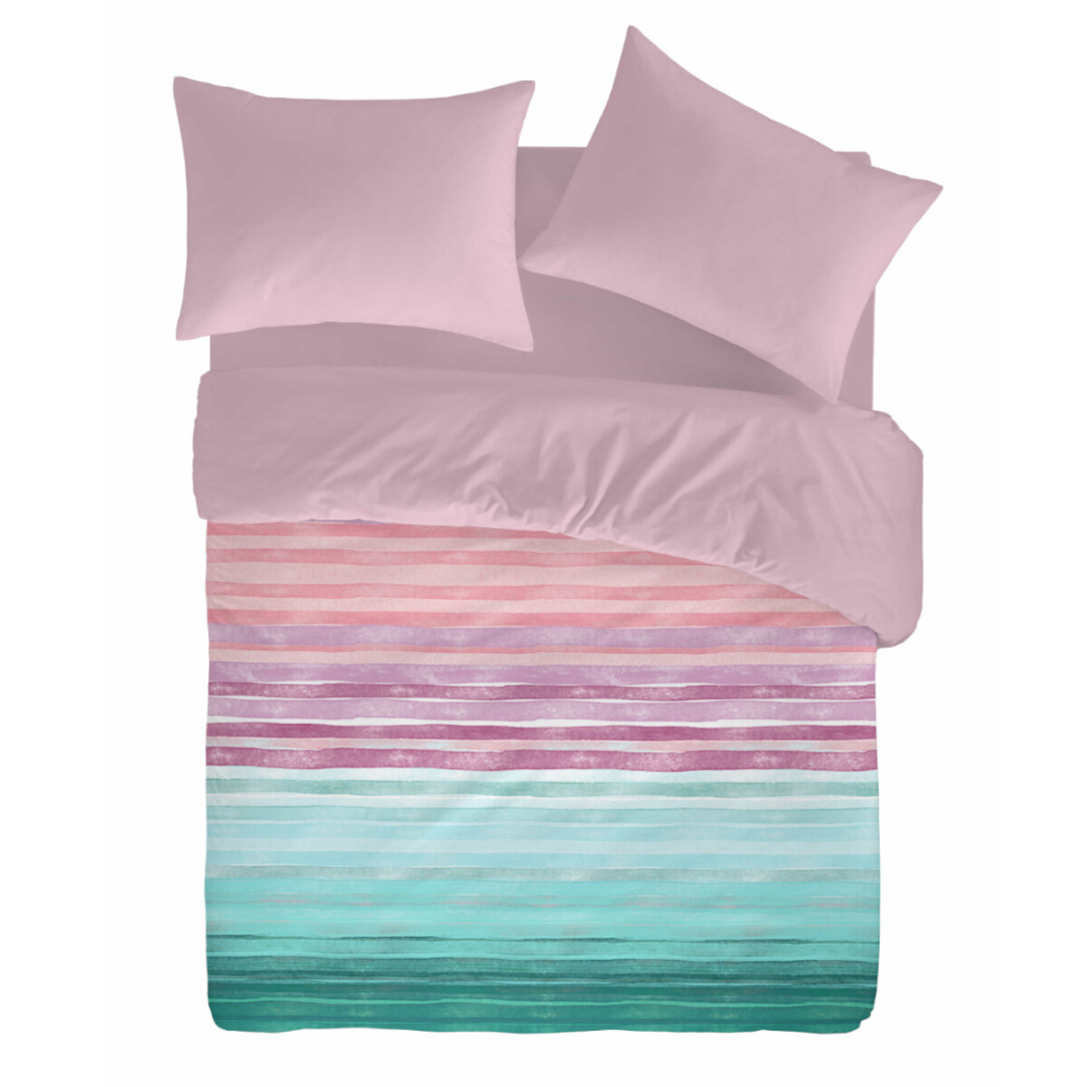 HOUSSE DE COUETTE ELYSE rose/vert/bleu, NAF NAF HOME