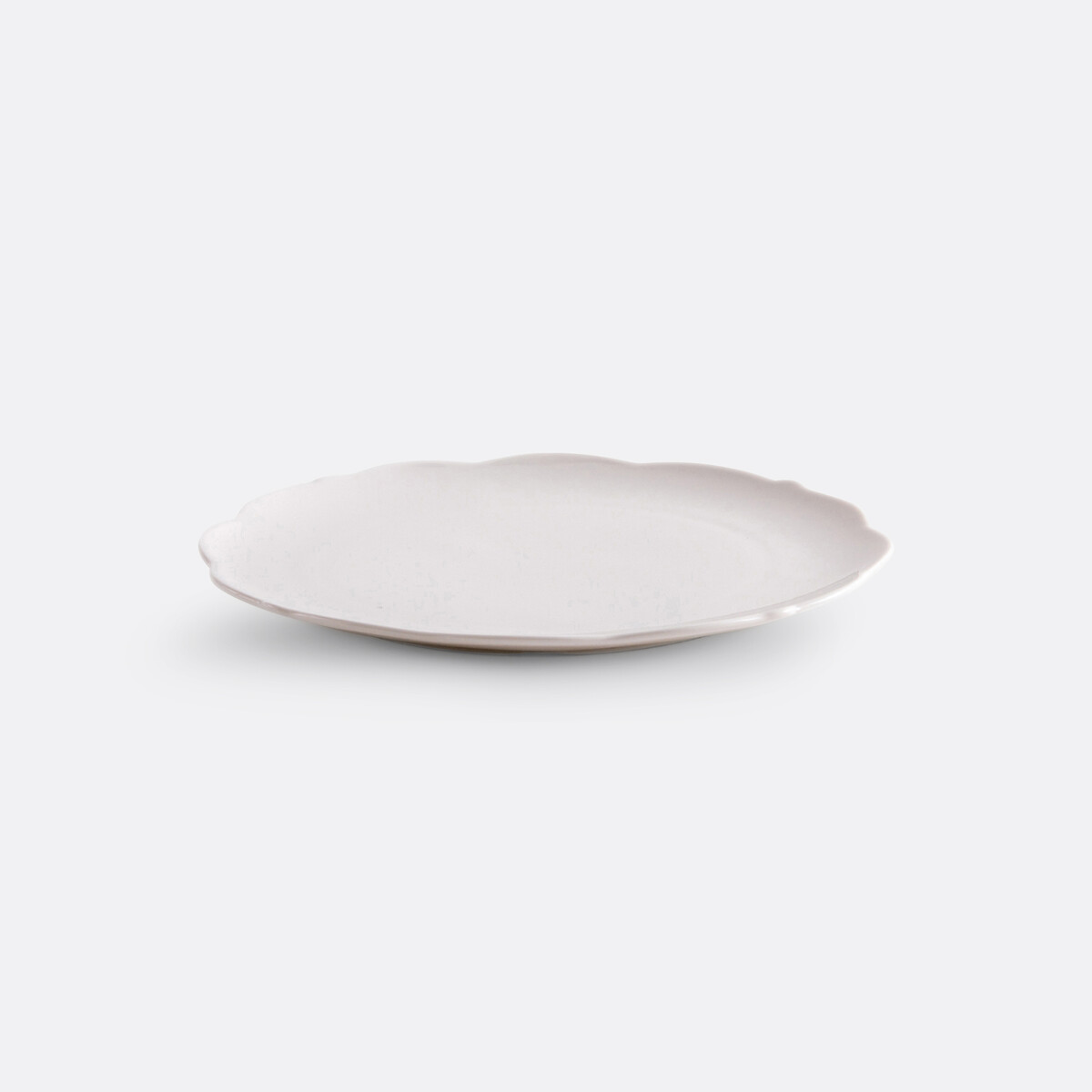 Lote de 4 platos de postre de porcelana, Hirène blanco, LA REDOUTE INTERIEURS