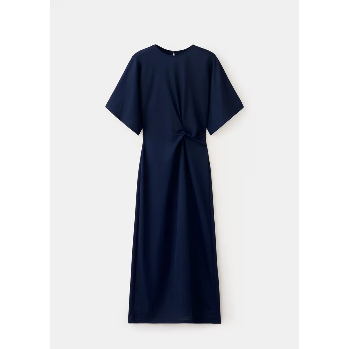 Robe en maille avec détail nœud bleu marine, MANGO