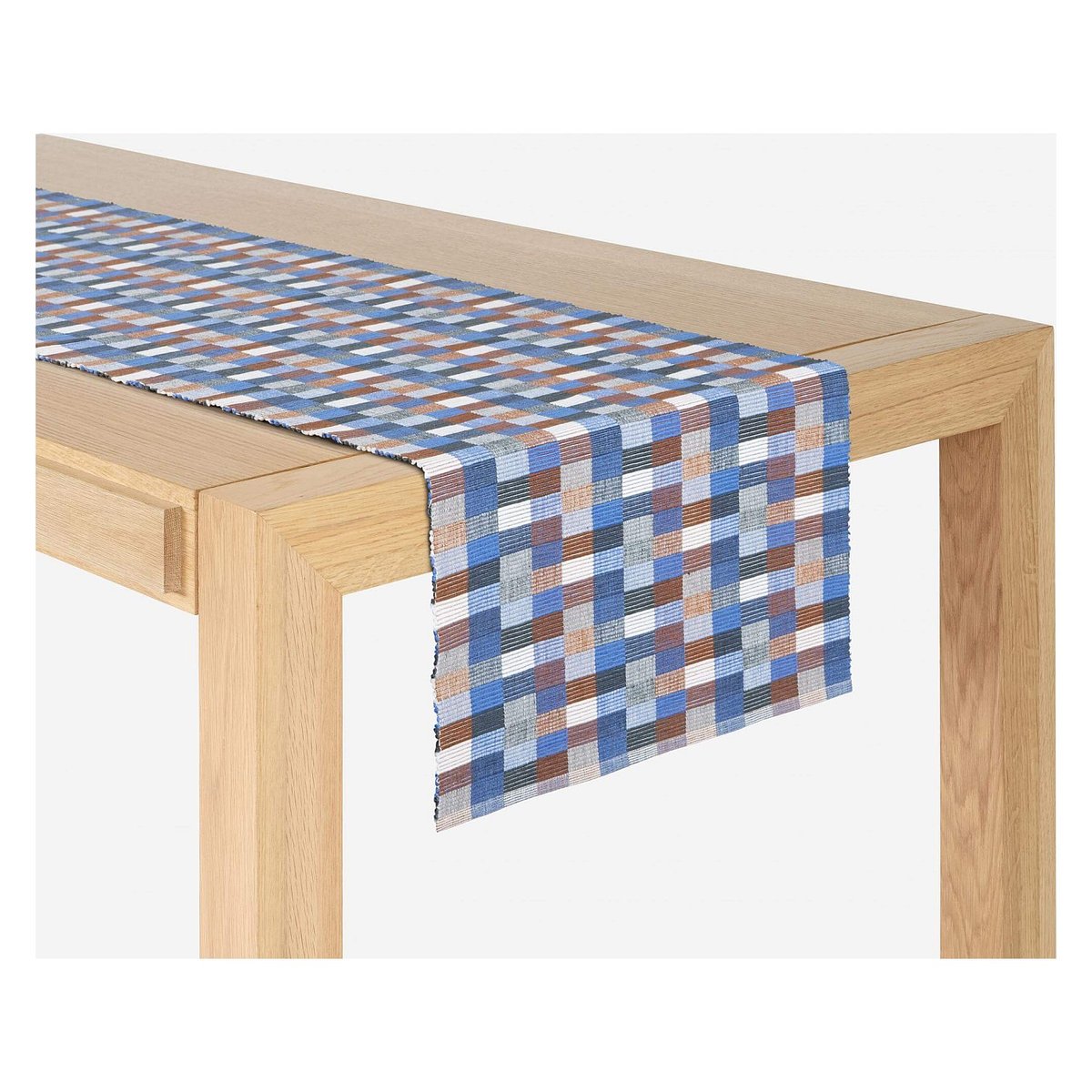 Lot de 2 travers de table en coton TALEB bleu, multicolore, HABITAT