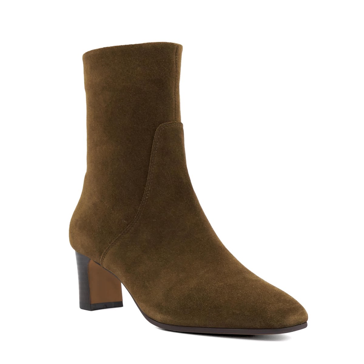 Bottines à talon carré - ORI brown-suede, DUNE LONDON