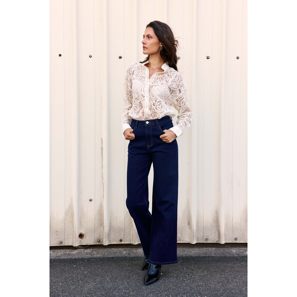 BLOUSE uni CLOZYA 11-ecru, LA PETITE ETOILE