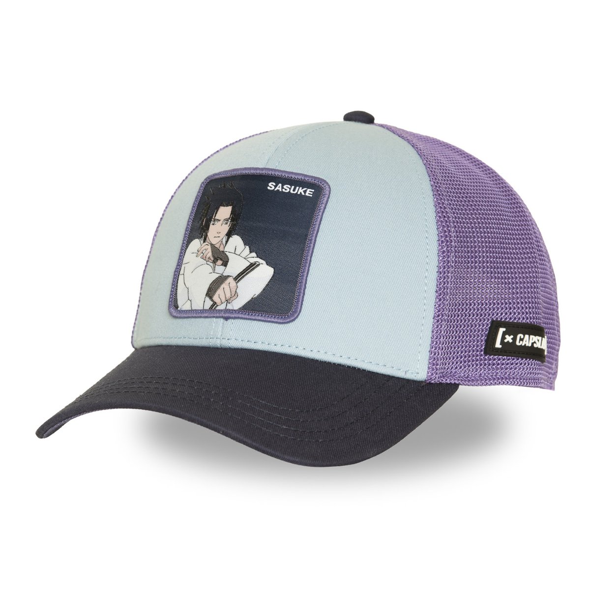 Casquette trucker Naruto Shippuden bleu/violet/bleu marine/blanc, CAPSLAB