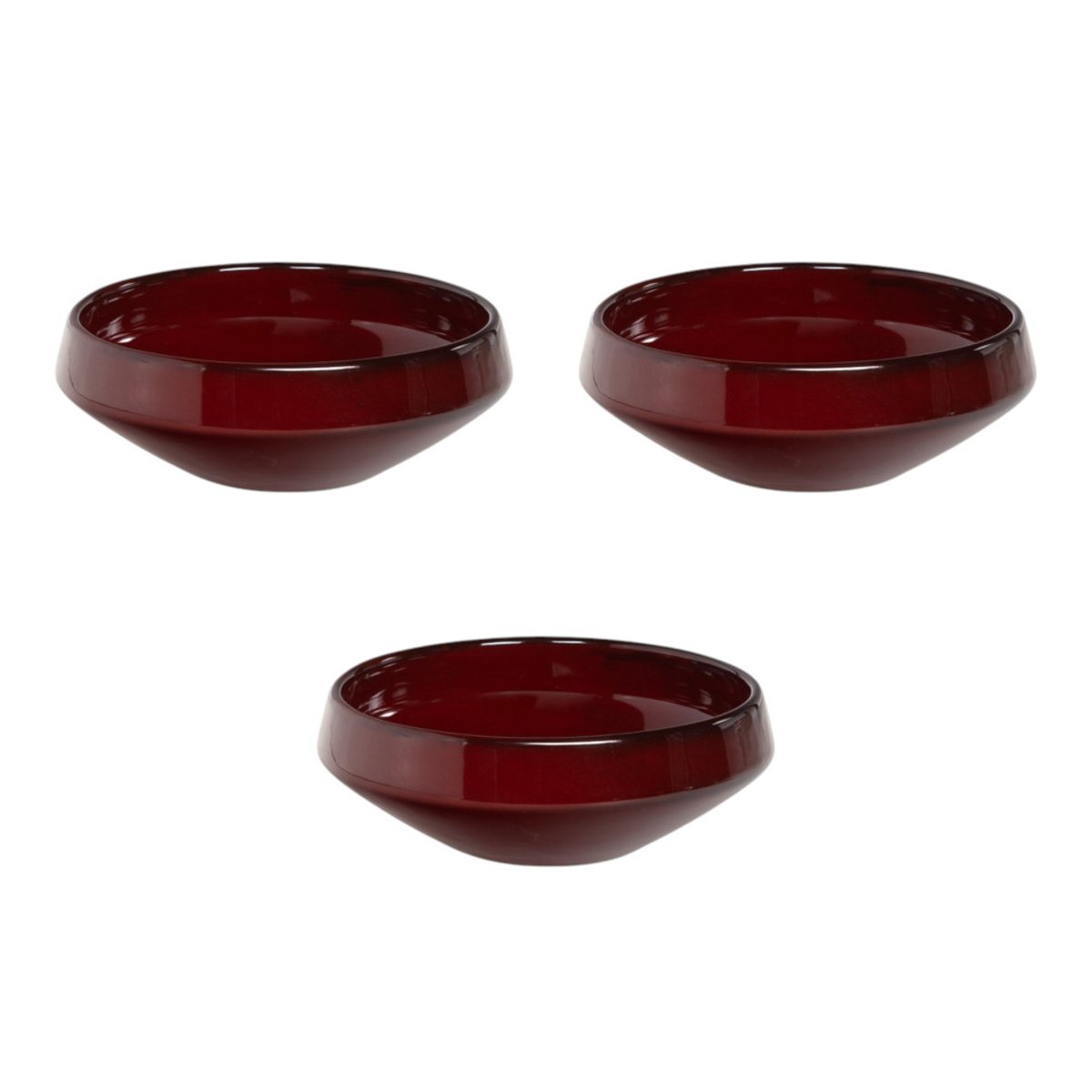 Bol évasé 13 cm (lot de 3) - CHADO rouge, TABLE PASSION