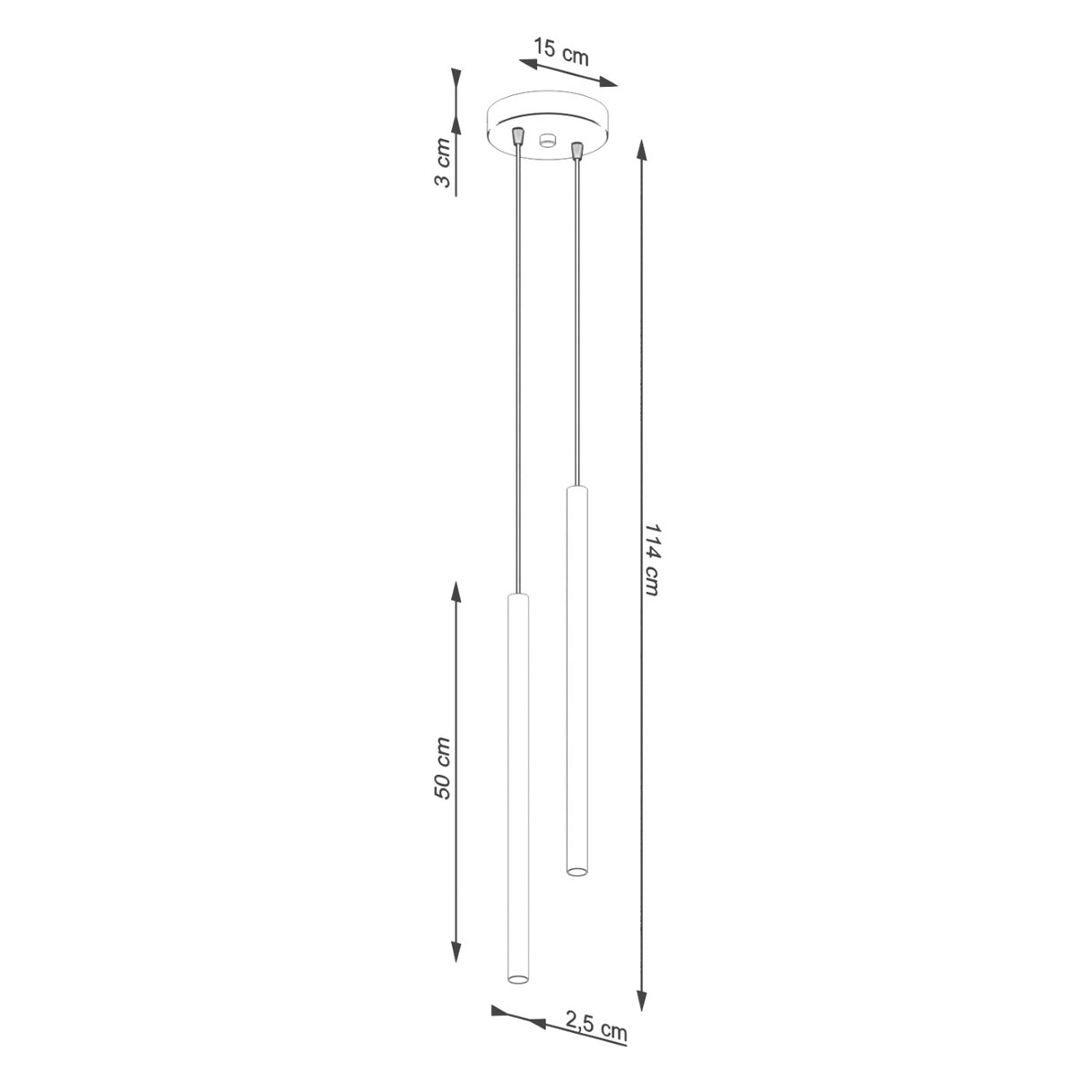 Suspension Acier Vert Olive G9 2 Pastelo vert, EDEN