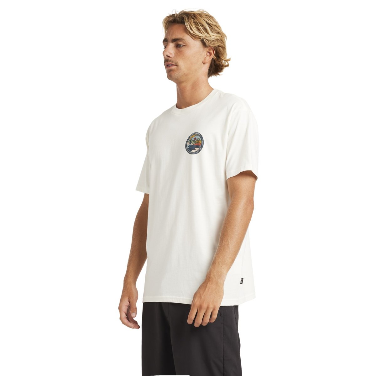 T shirt manches courtes ROCKIES A/DIV blanc off white, BILLABONG
