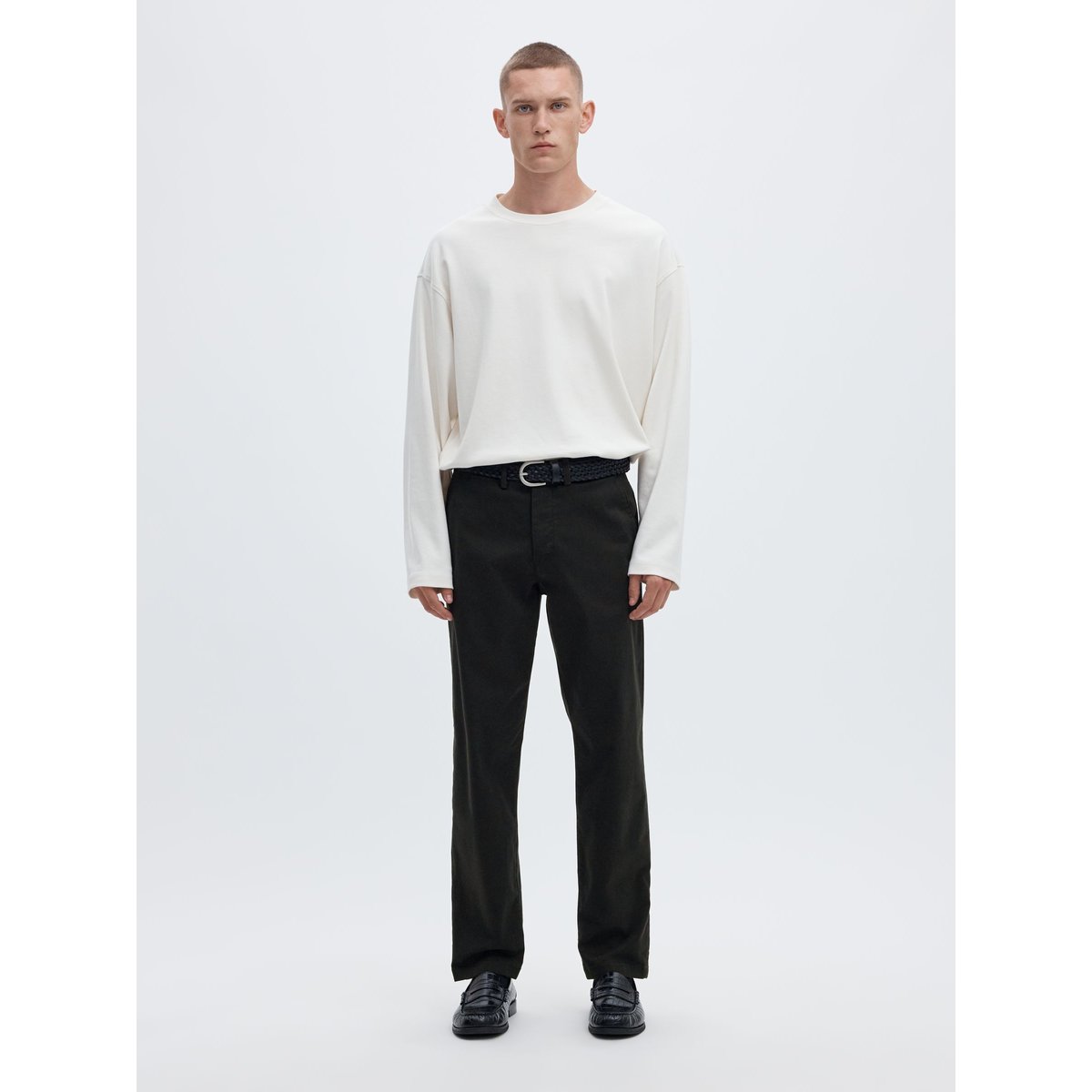 Chinos noir - black, SELECTED