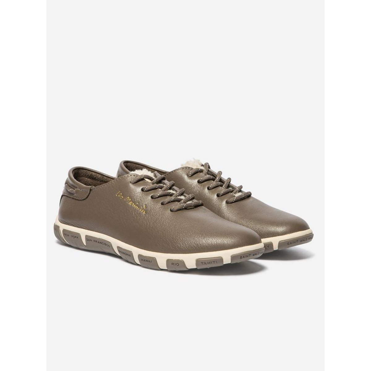 Tennis toile JAZAFUR taupe, TBS