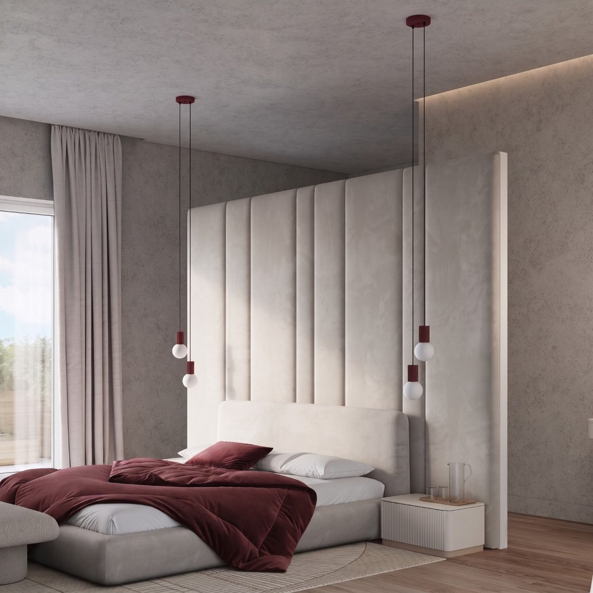 Suspension Aluminium Bourgogne G9 2 Halo bourgogne, EDEN