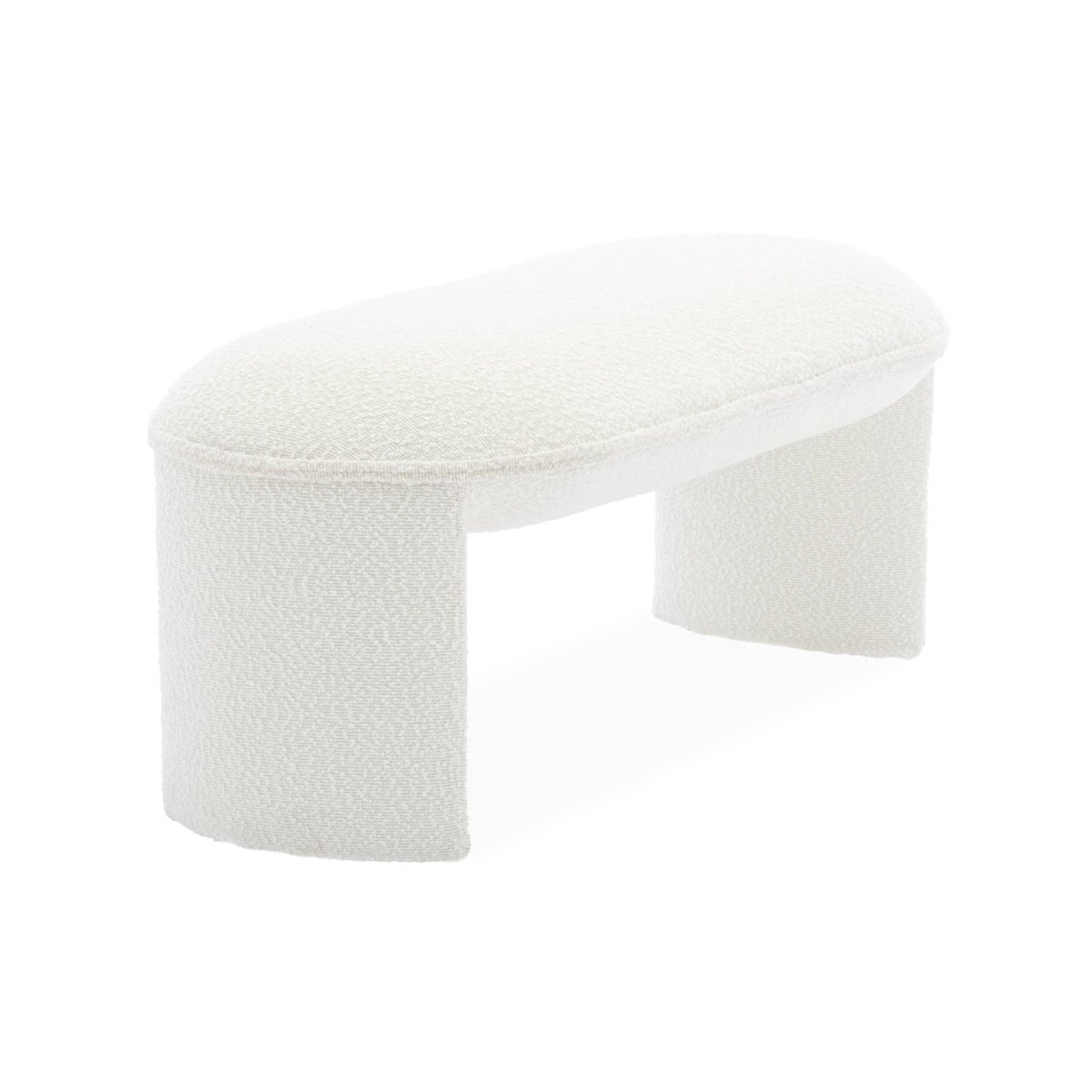 Banc, bout de lit bouclette SHAWN crème, SWEEEK