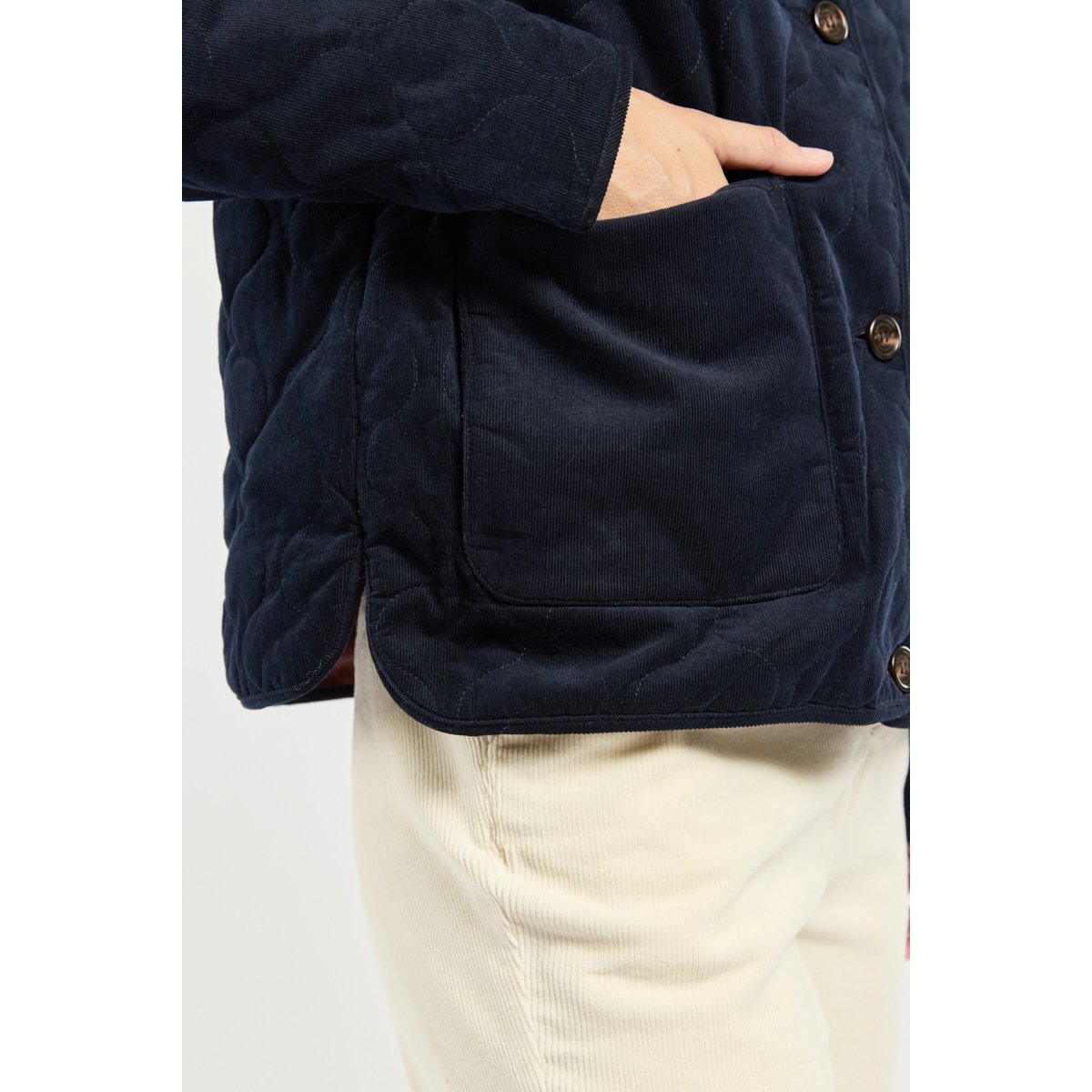Veste velours BHOPAL navy, BERMUDES