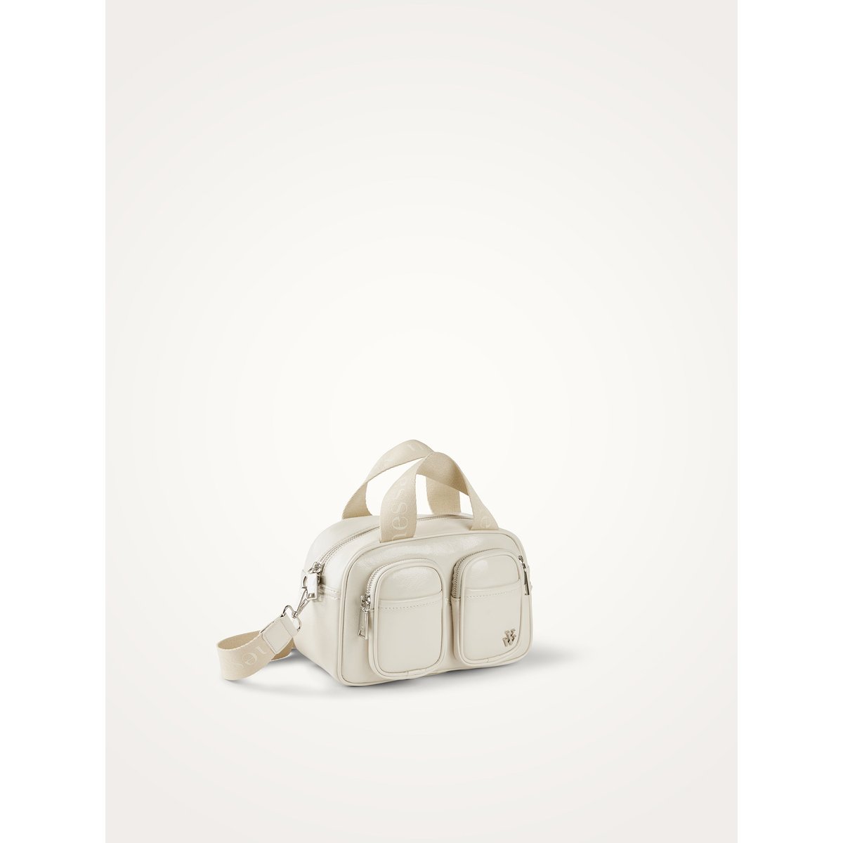 Mini sac bowling avec bandoulière Mini ODÉON beige, VANESSA WU
