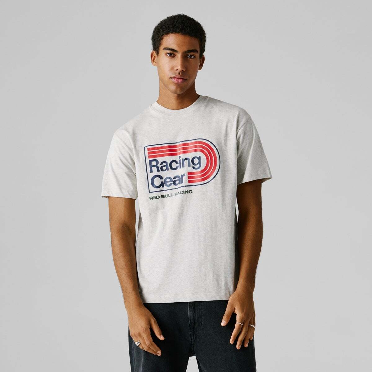 Red Bull Racing T-Shirt Coupe Regular Avec Imprimé Graphique gris clair chine, PEPE JEANS