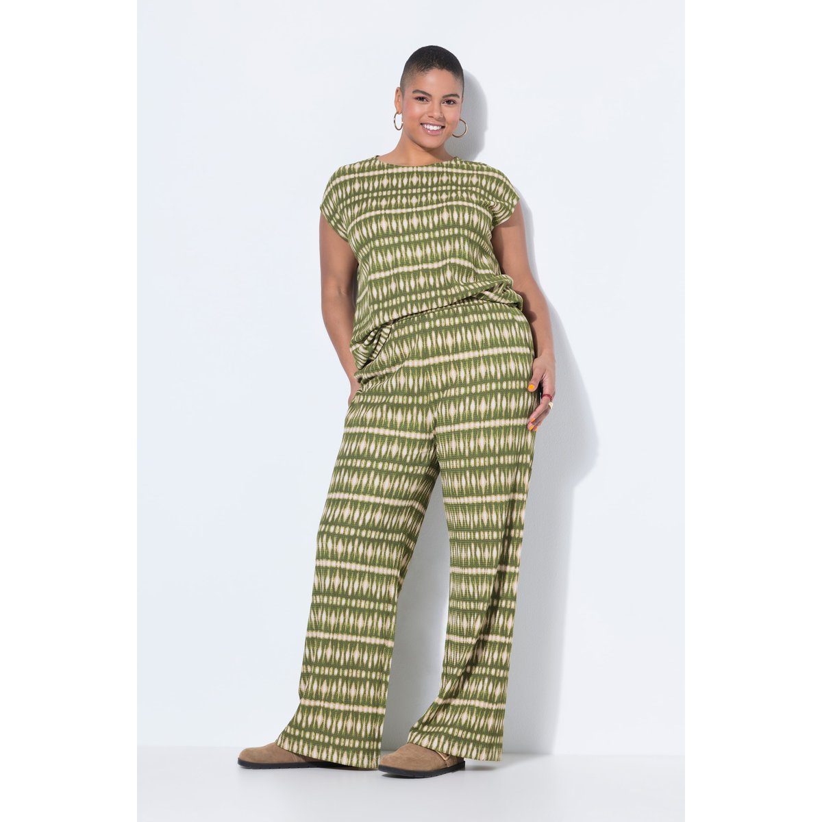 Pantalon texturé olive, STUDIO UNTOLD