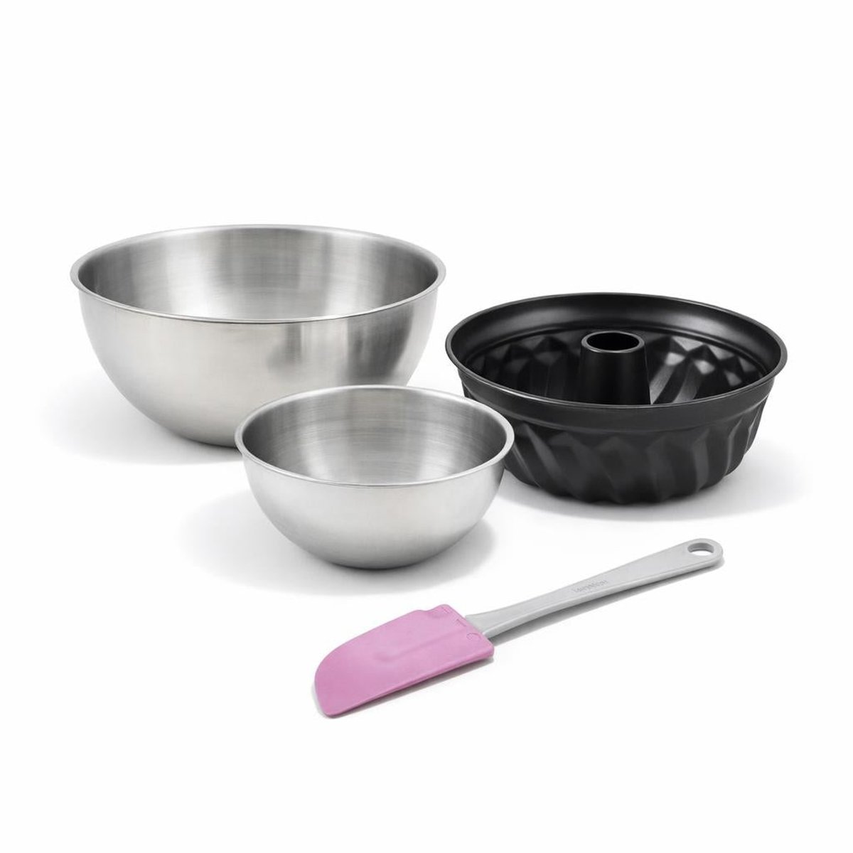 Set de 4 ustensiles de pâtisserie moule à gâteaux bols noir, ZENKER