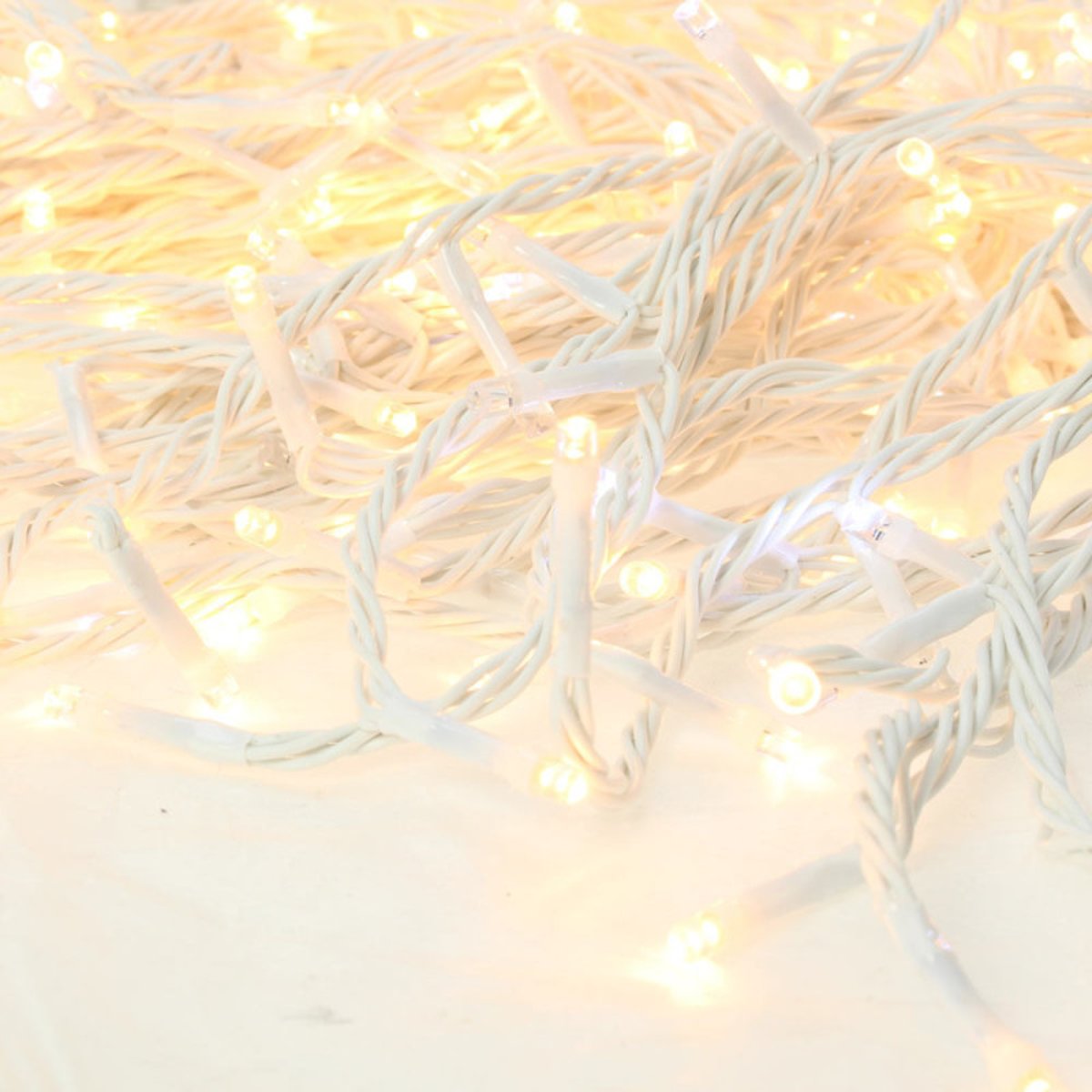 Guirlande led stalactite connectable 8m blanc chaud et flash blanc pur blanc, MILLUMINE