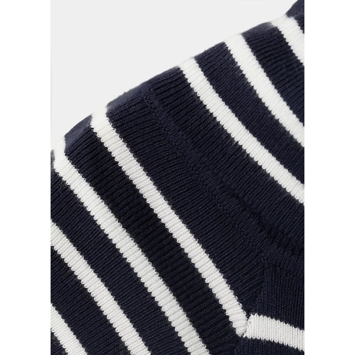 Top rayures col bateau bleu marine, MANGO TEEN