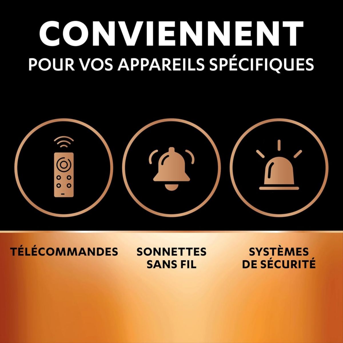 Pile MN21 2 piles A23 couleur unique, DURACELL