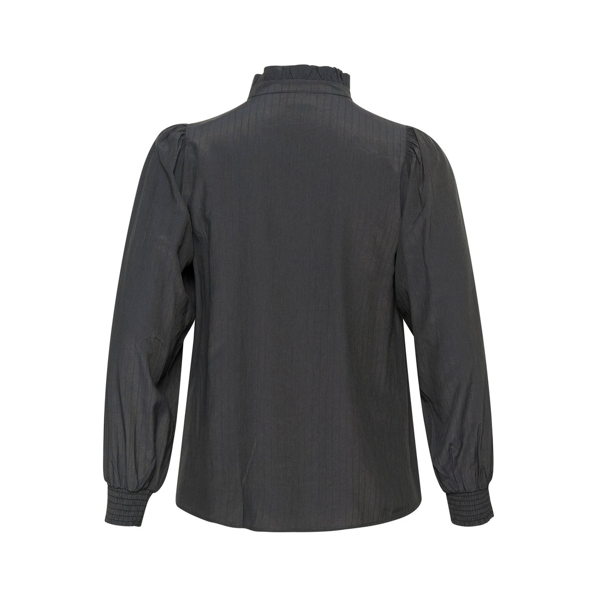Blouse with long sleeve noir black oyster, KAFFE CURVE