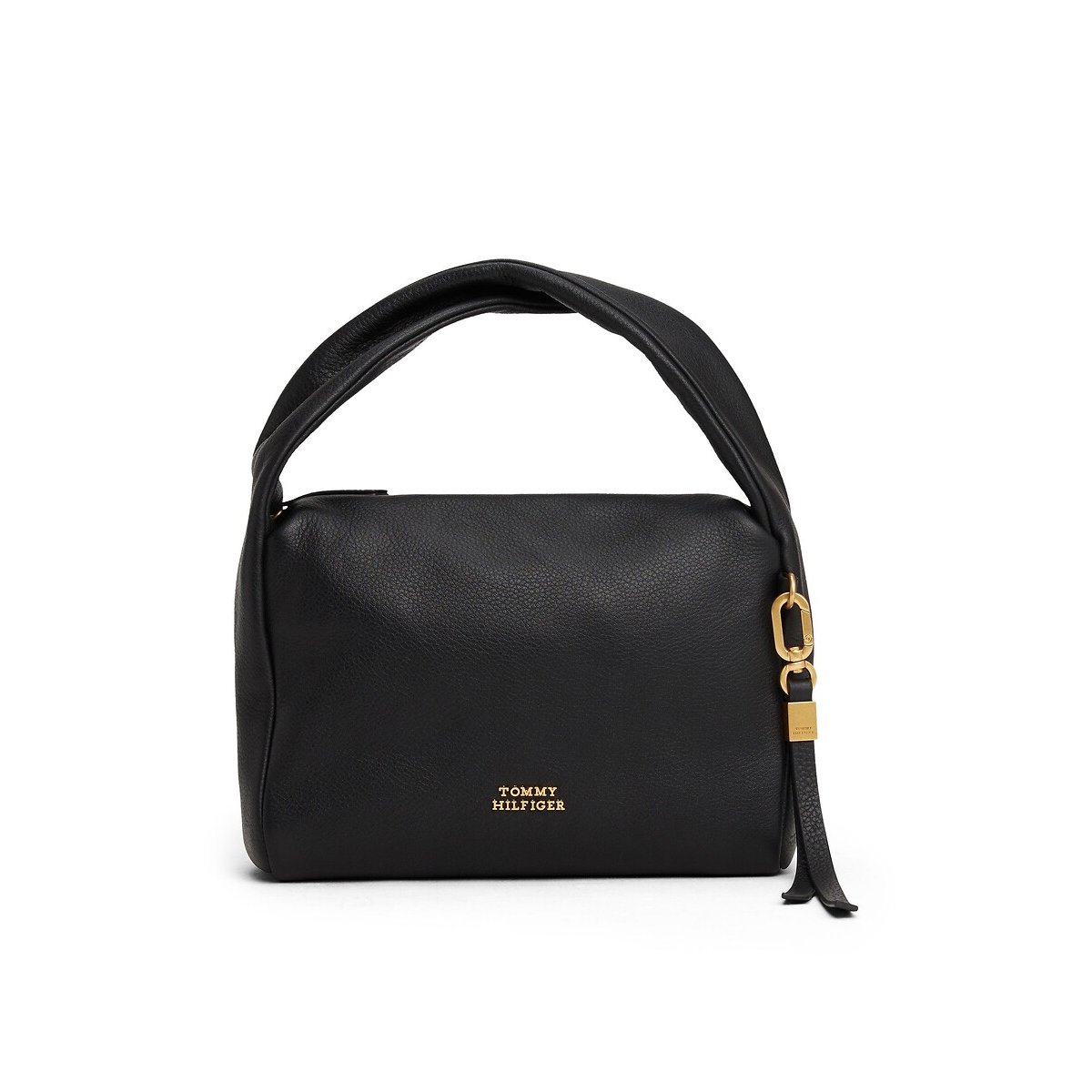 Sac besace en cuir, CITY noir, TOMMY HILFIGER