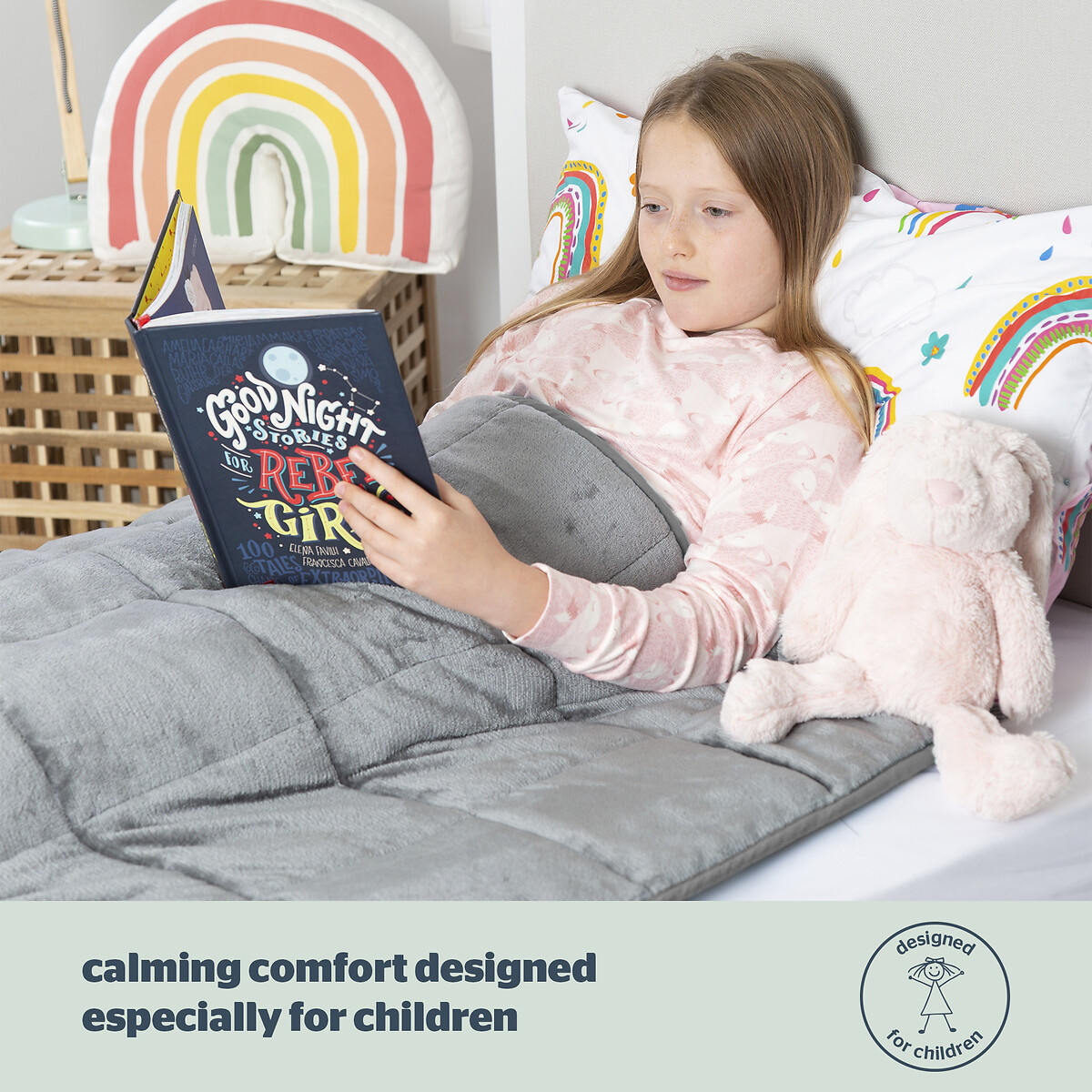 Kids 3kg Weighted Blanket grey, SILENTNIGHT