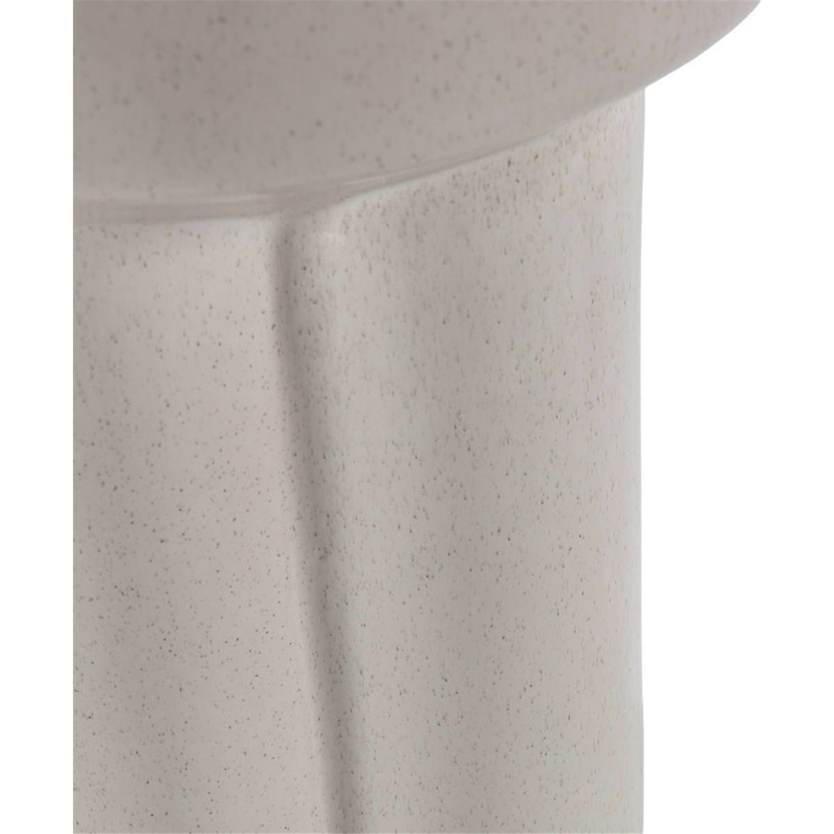 Tabouret céramique cannelé sculptural blanc, RECOLLECTION