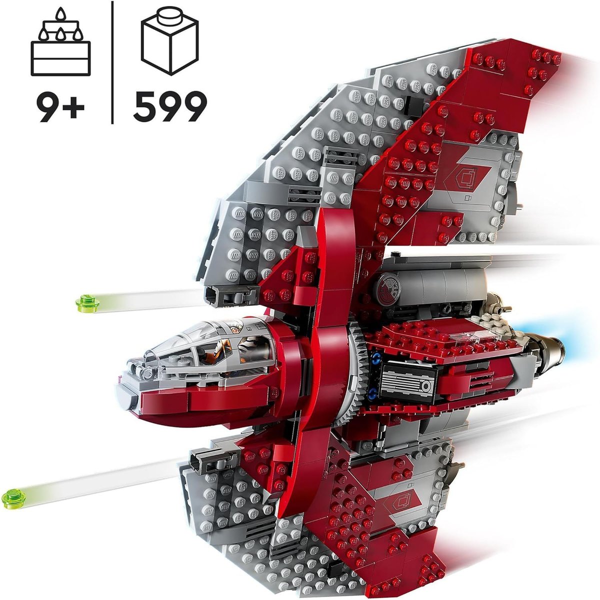 LEGO Star Wars - Navette T-6 d'Ahsoka Tano (75362) - Set de Construction Épique multicolore, LEGO