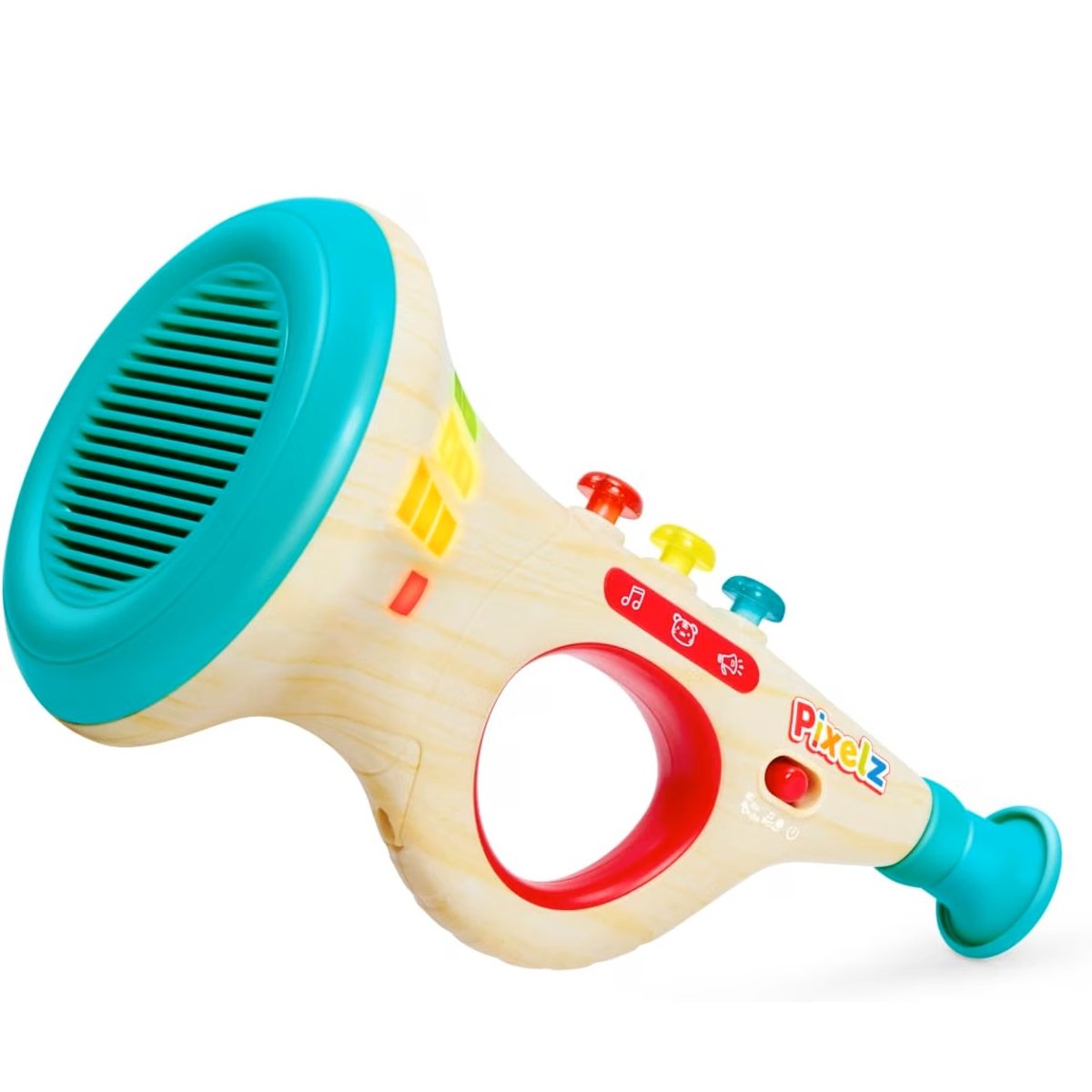 Trompette pixel interactif turquoise, HAPE TOYS