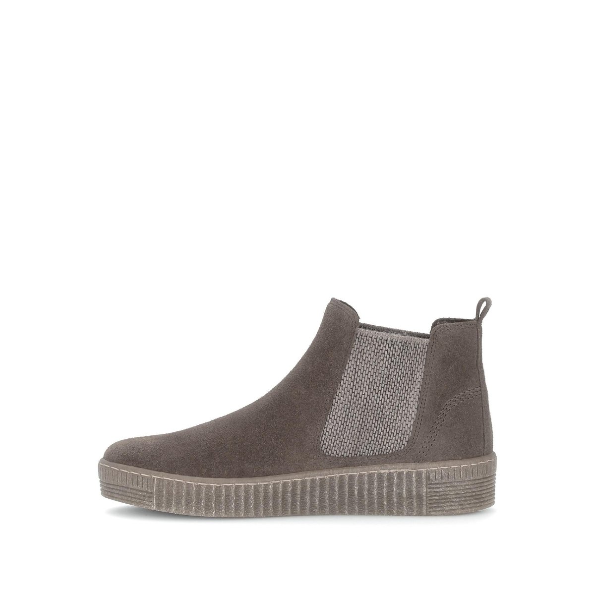 Bottines Chelsea en cuir à talon compensé marron, GABOR