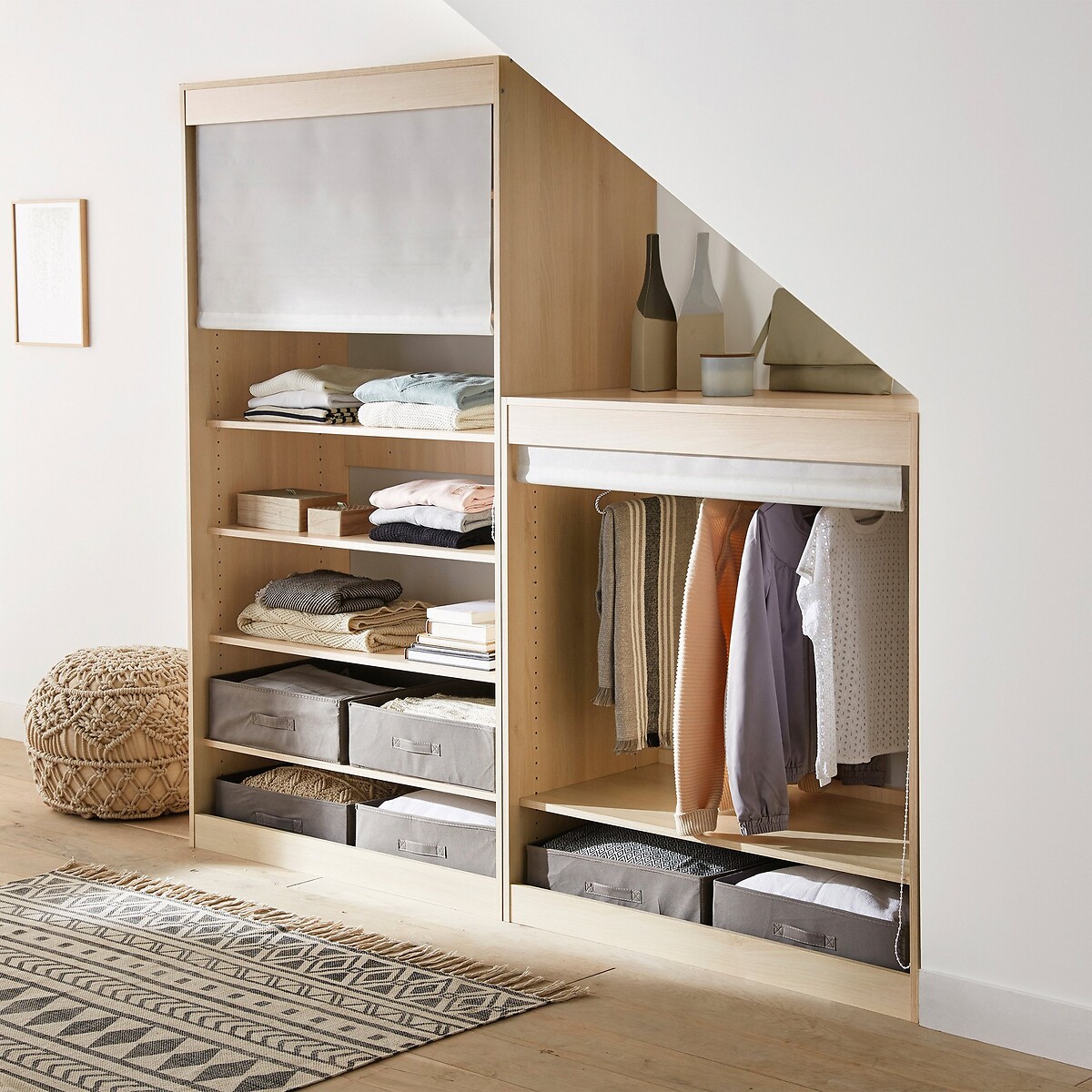 Tenda avvolgibile speciale guardaroba, Build grigio, LA REDOUTE INTERIEURS