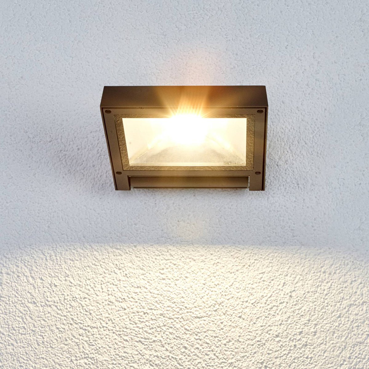 Luminaire extérieur en aluminium moderneLED anthracite, LUCANDE