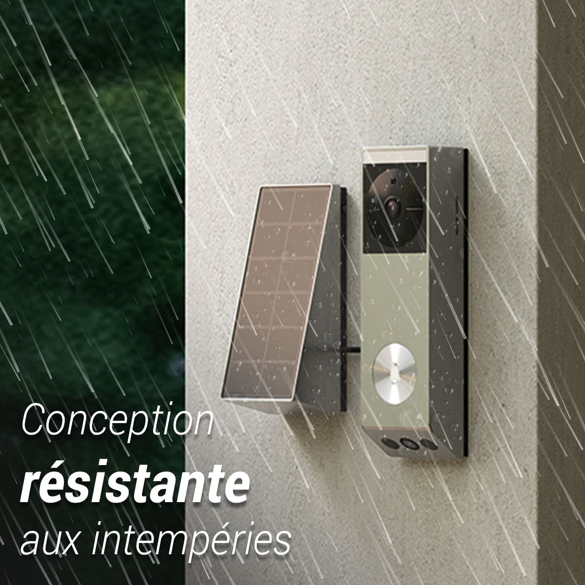 Sonnette connectée EP3X PRO2K+ 1080p/ 2cam/ 32Go int+Pan S. couleur unique, EZVIZ